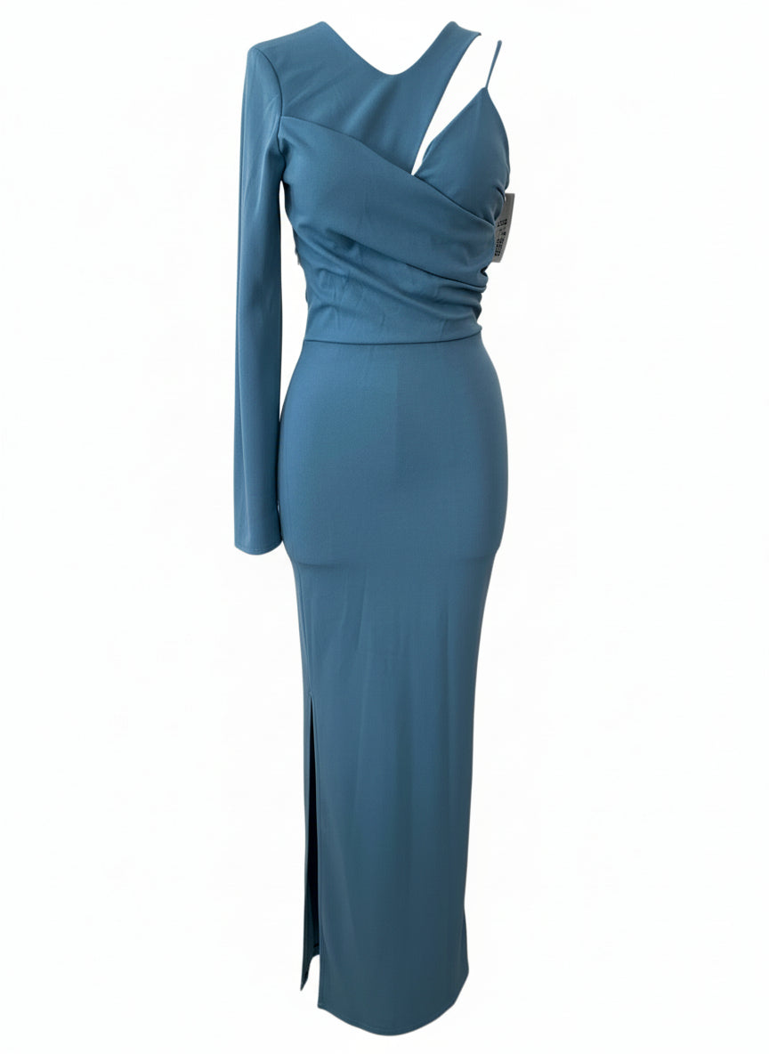 LAKE BLUE LONG DRESS 23022