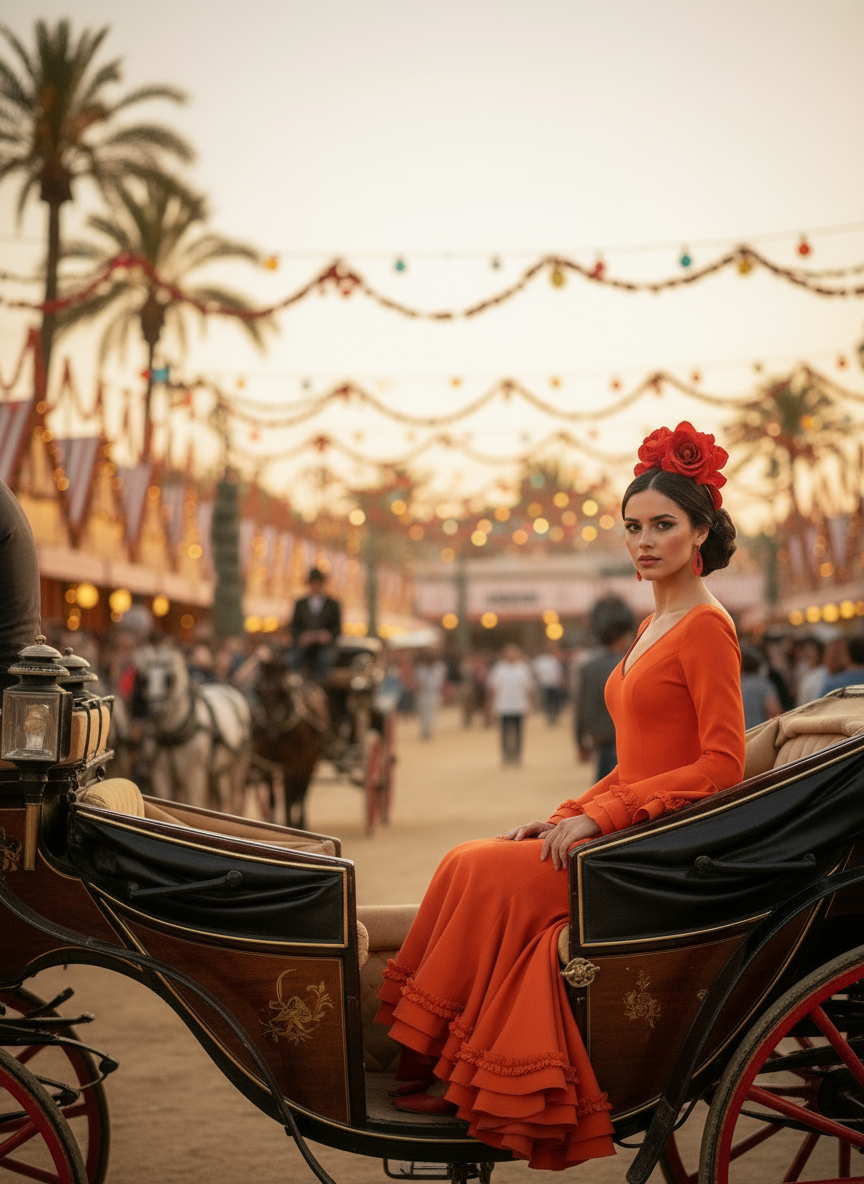 TRAJE FLAMENCA NARANJA EMMA WU DESIGN X FLAMENCA 7817