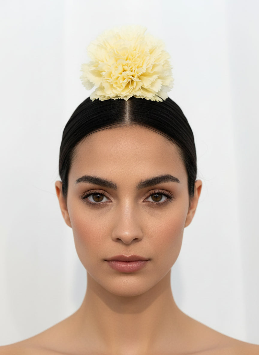 FLOR BLANCO ROTO LISO CLAVEL 1P