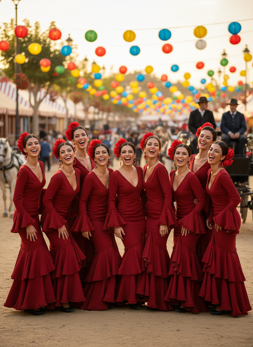 TRAJE FLAMENCA ROJO EMMA WU DESIGN X FLAMENCA 0491