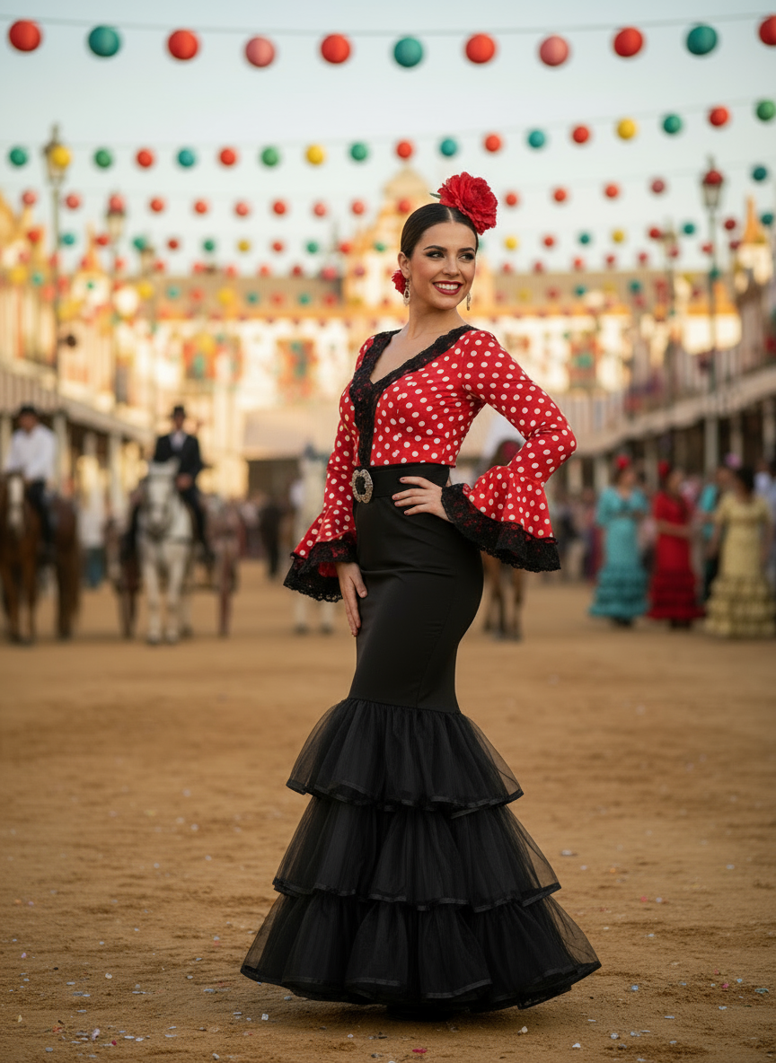 CANCÁN VOLANTES NEGRO EM200