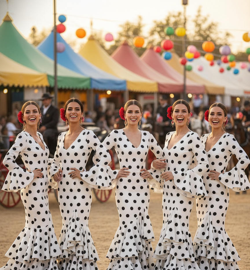 TRAJE FLAMENCA BLANCO EMMA WU DESIGN X FLAMENCA M0491