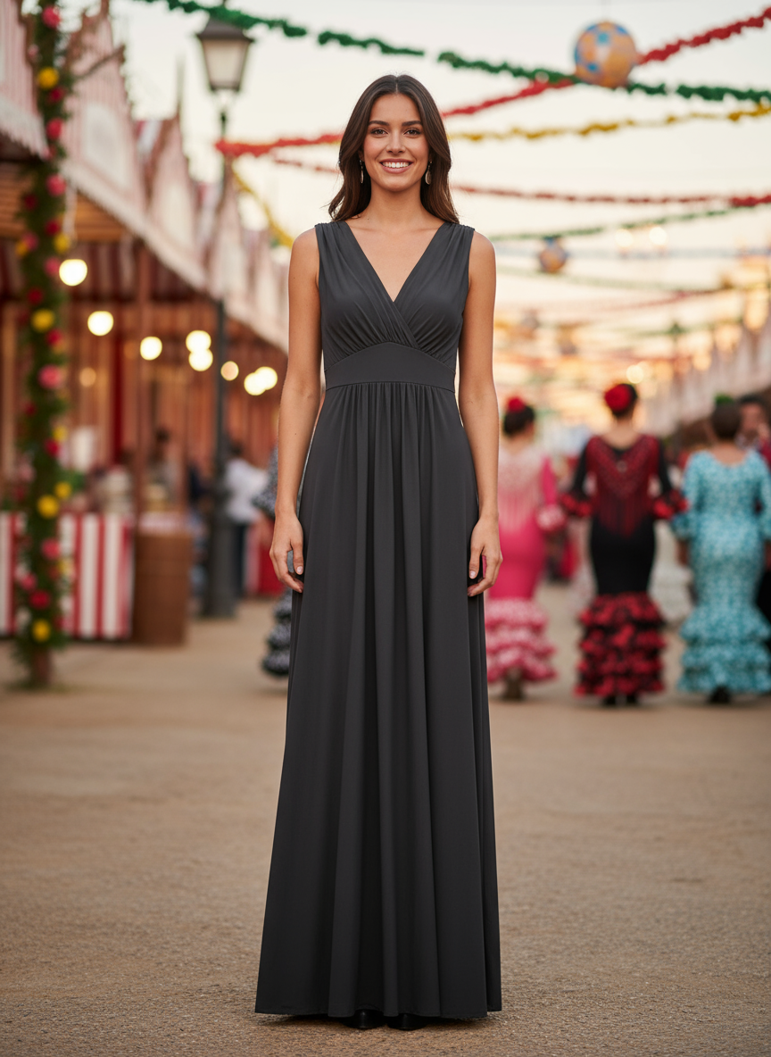 LONG BLACK DRESS 1639