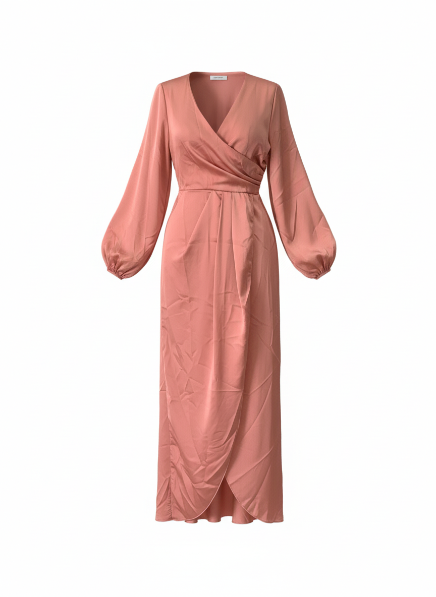 SHORT SALMON PINK DRESS 51136