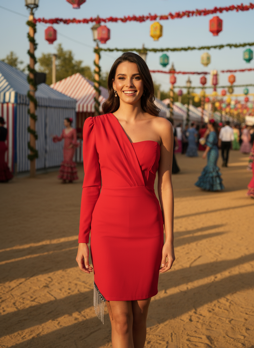 INDIAN RED SHORT DRESS 25172