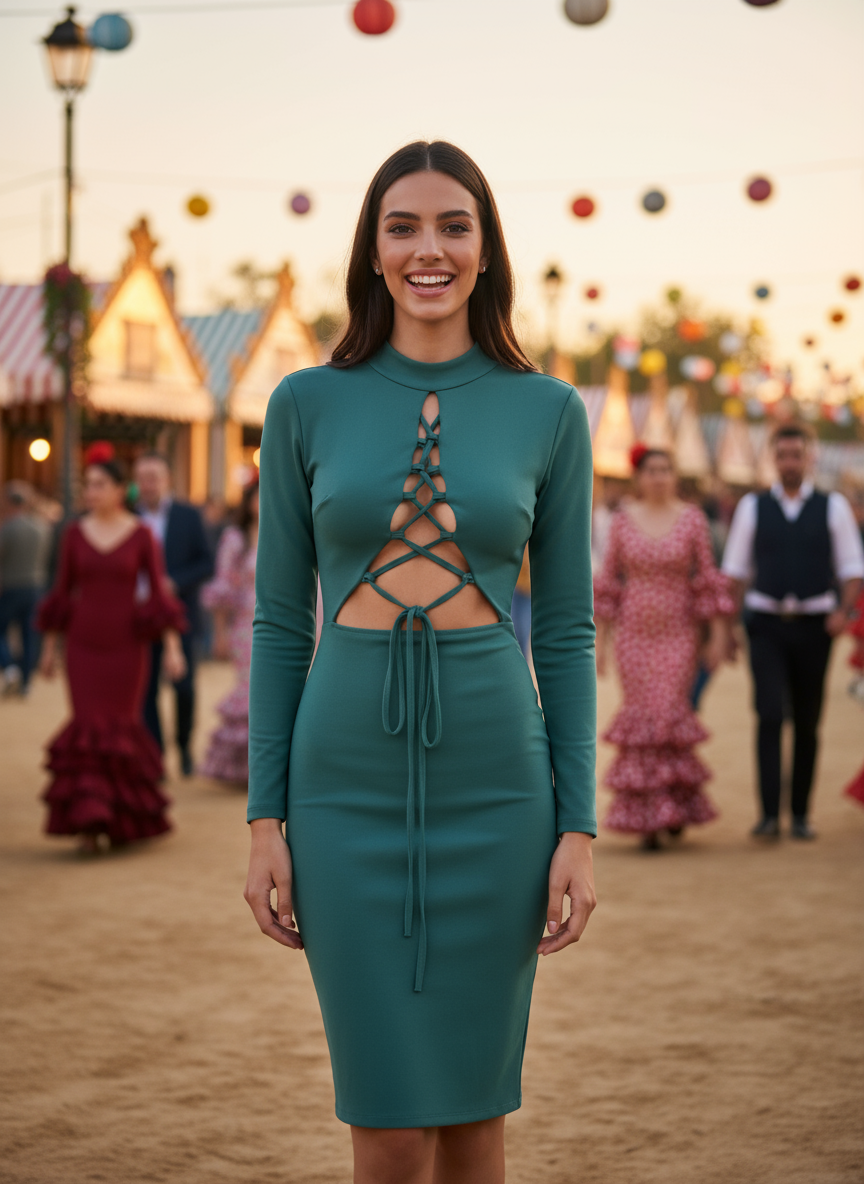 SHORT GREEN SURGICAL DRESS 22263