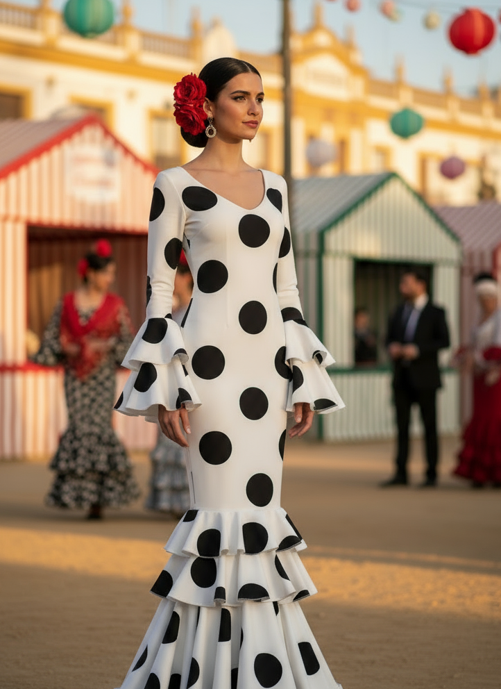 Traje flamenco EMMA WU DESIGN de licra