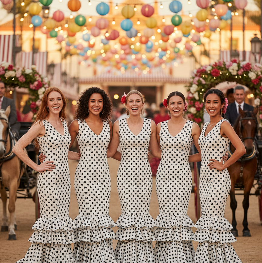 TRAJE FLAMENCA BLANCO EMMA WU DESIGN X FLAMENCA 21048