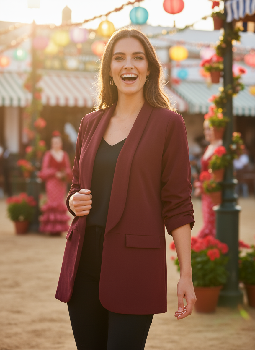 CHAQUETA BURDEO 6152