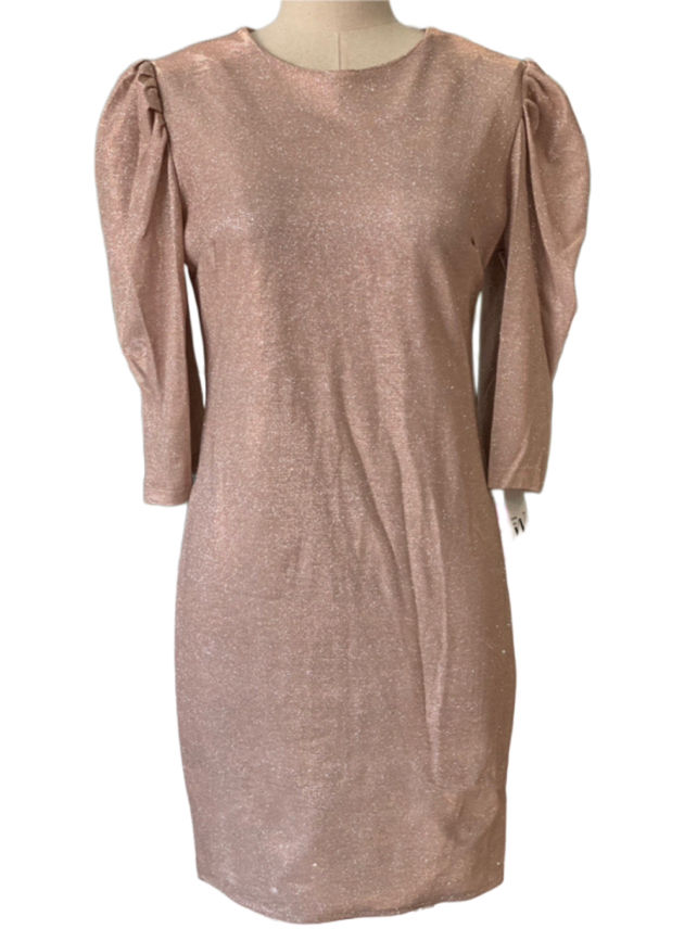 VESTIDO CORTO CHAMPAGNE 8816