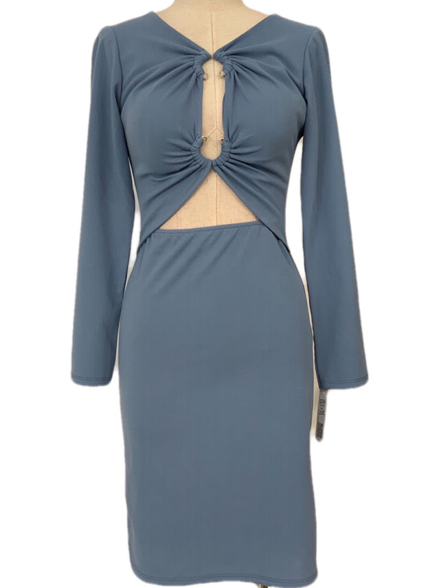 VESTIDO CORTO AZUL LAGO 22264