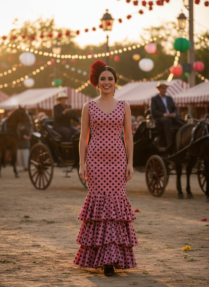 Traje flamenco EMMA WU DESIGN de licra