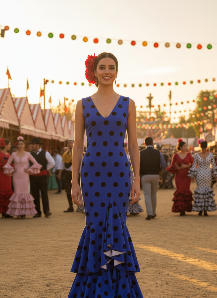 Traje flamenco EMMA WU DESIGN de licra