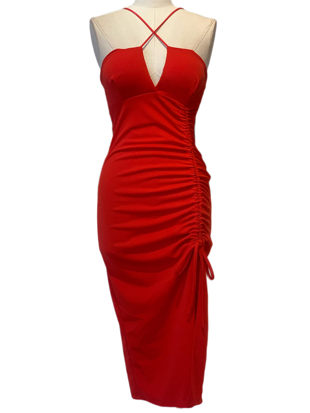 SHORT RED DRESS 23208