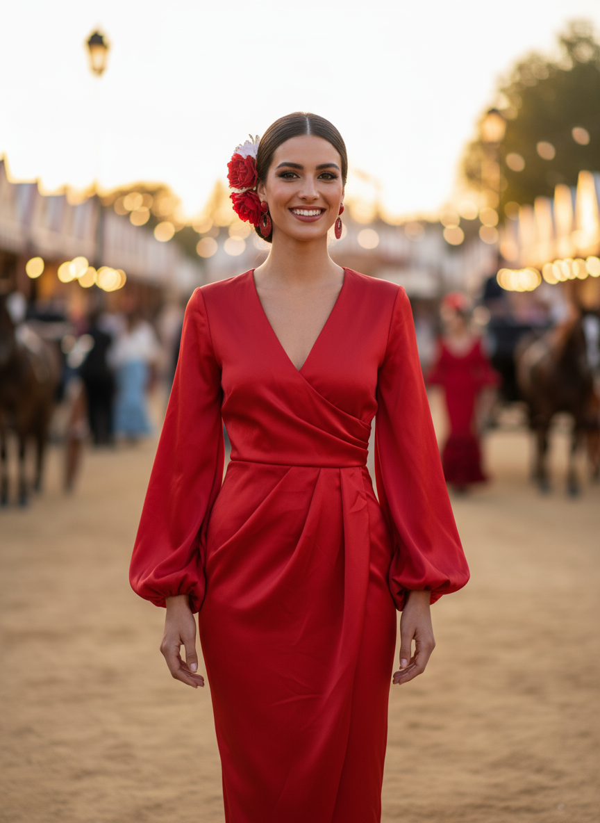 SHORT RED DRESS 51136