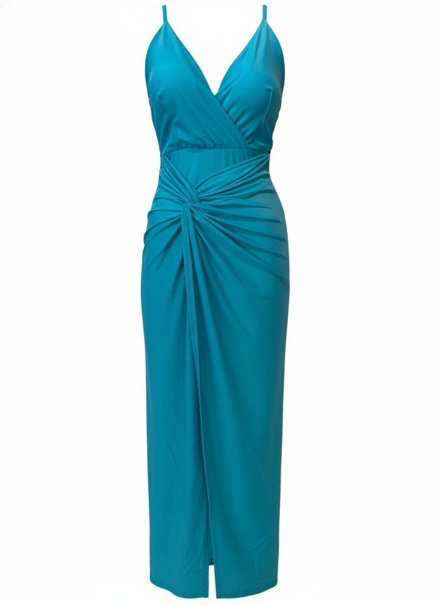 LIGHT BLUE LONG DRESS 50873