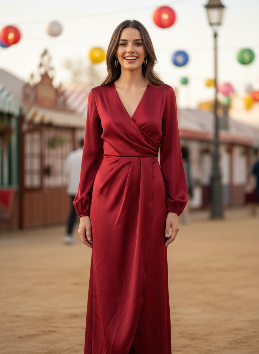 INDIAN RED SHORT DRESS 51136