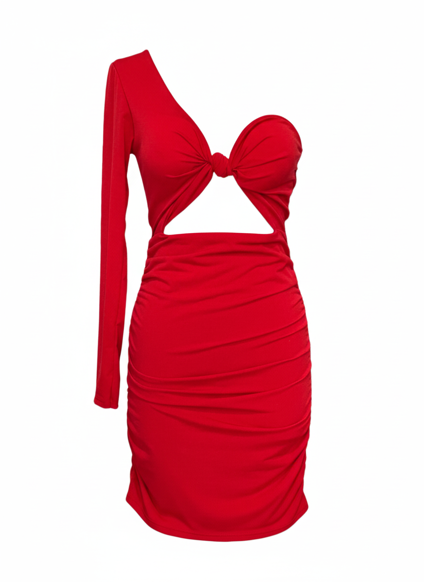 SHORT RED DRESS 25476