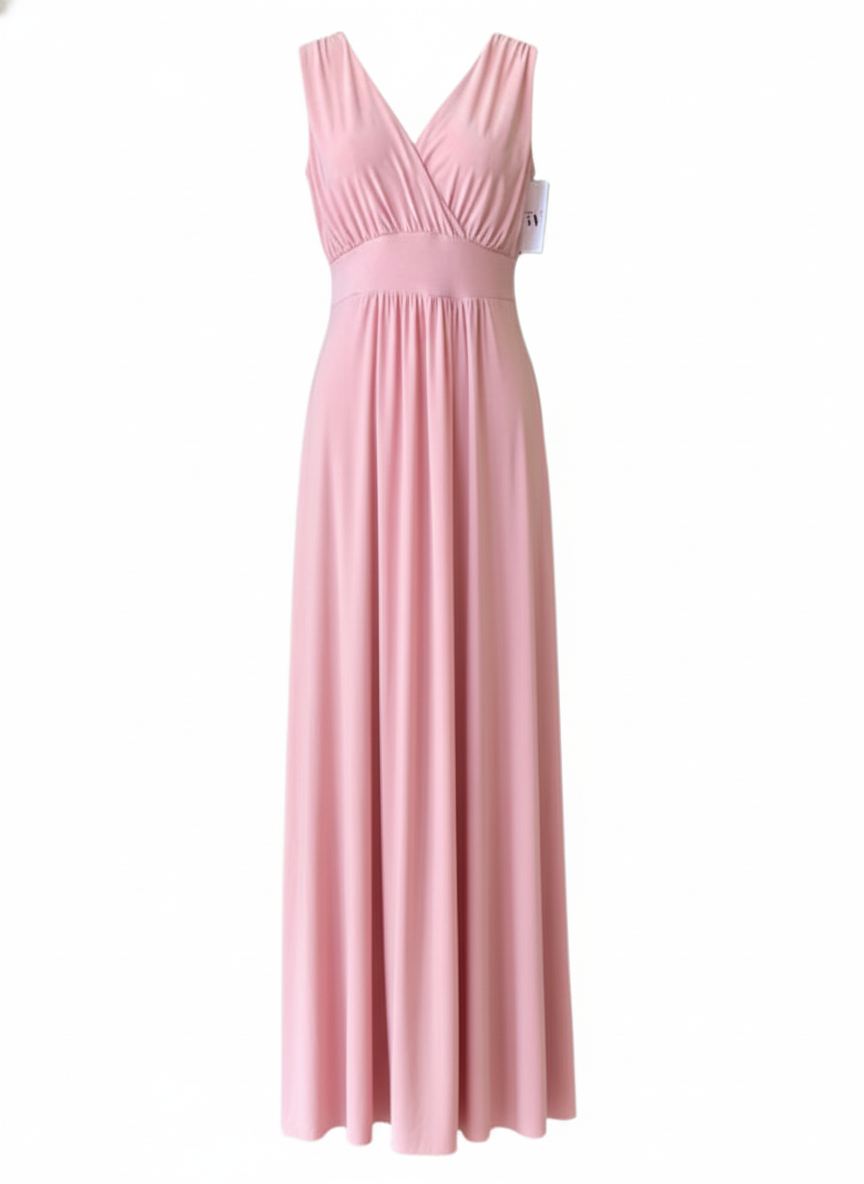 NUDE PINK LONG DRESS 1639