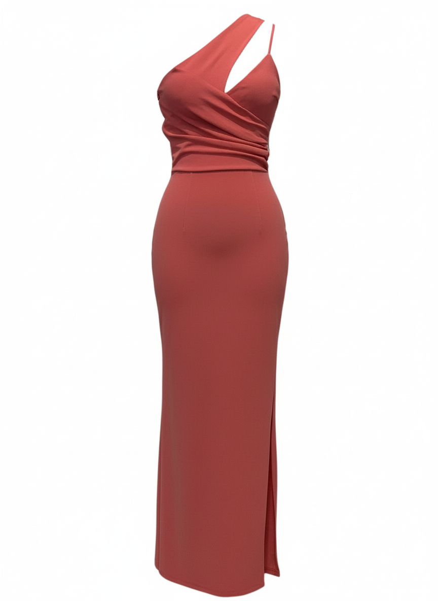 LONG CORAL DRESS 22818