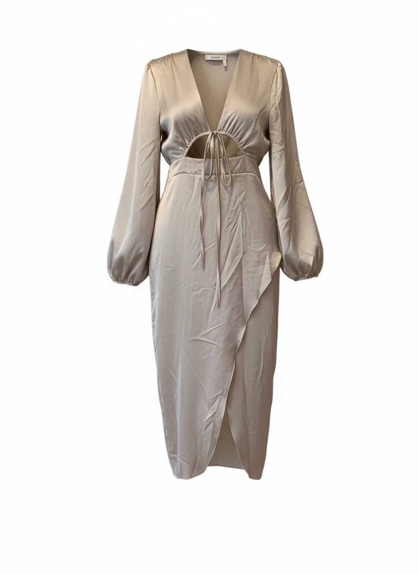 VESTIDO CORTO BEIGE 51039