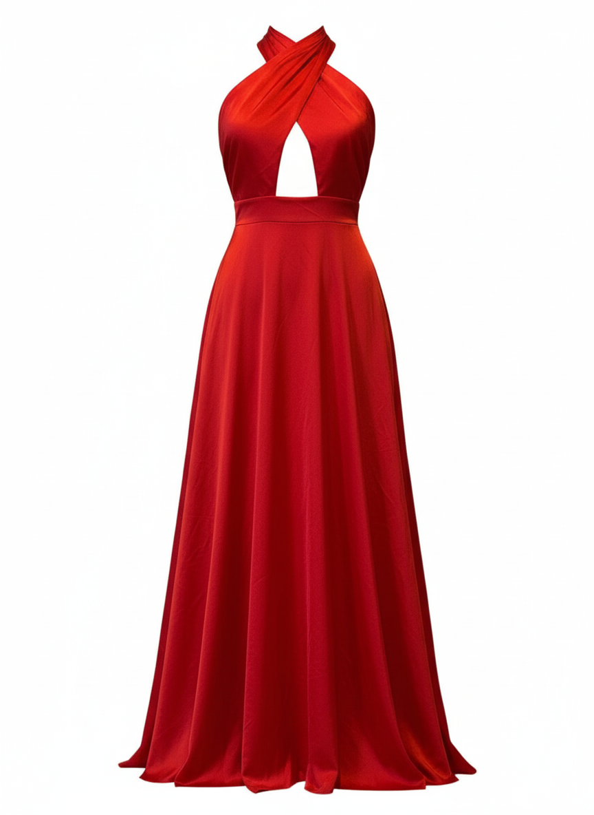 LONG RED DRESS 50785
