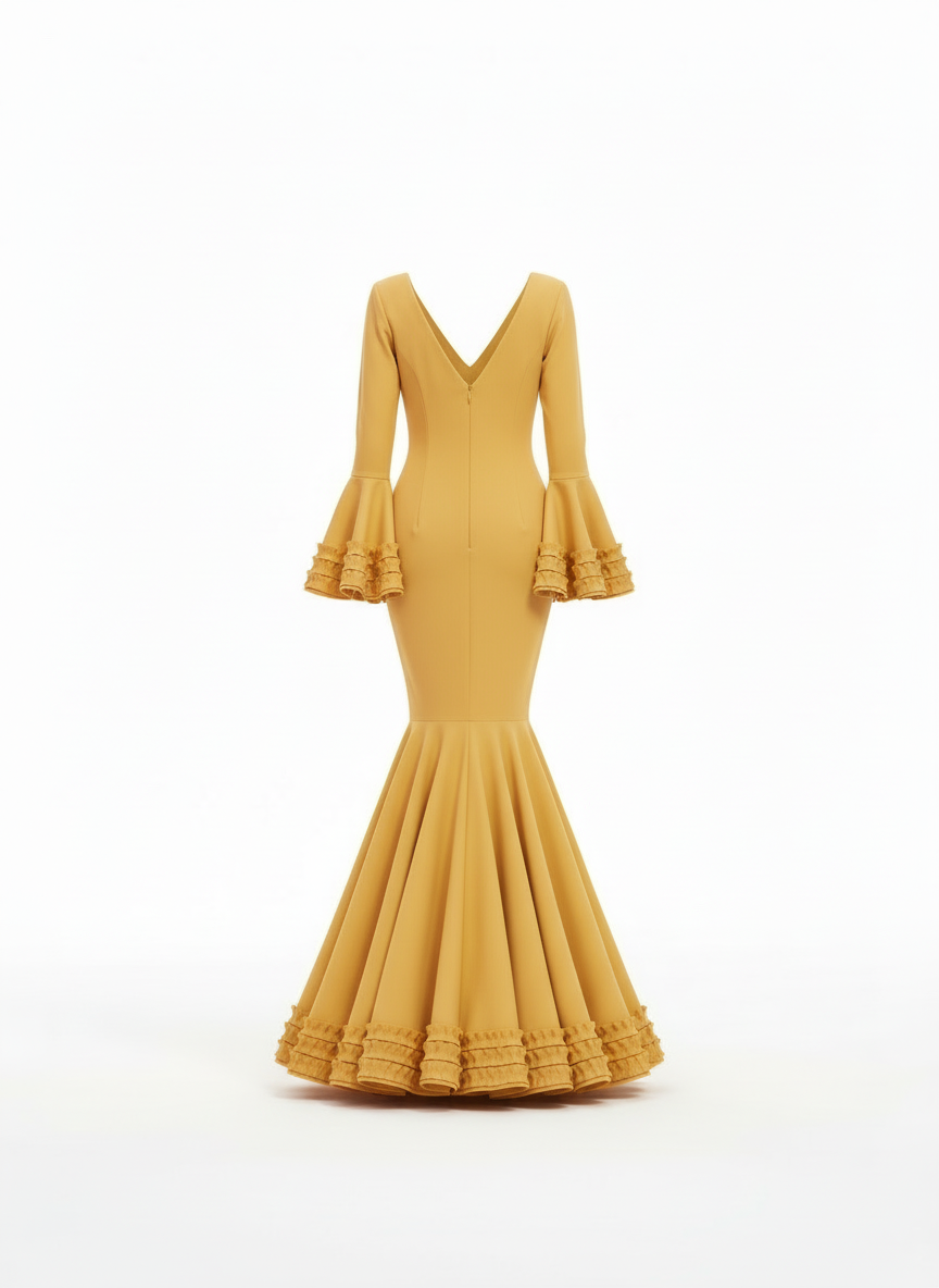 TRAJE FLAMENCA AMARILLO EMMA WU DESIGN X FLAMENCA 7815