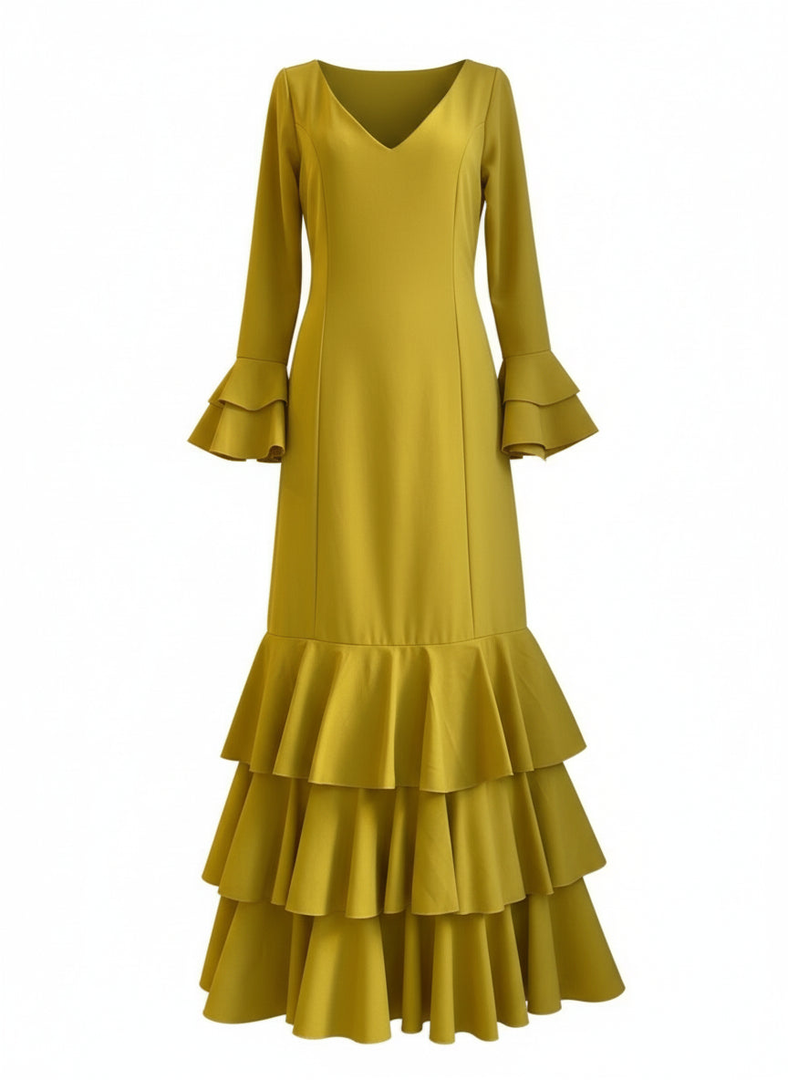 TRAJE FLAMENCA AMARILLO MANGO EMMA WU DESIGN X FLAMENCA 6320