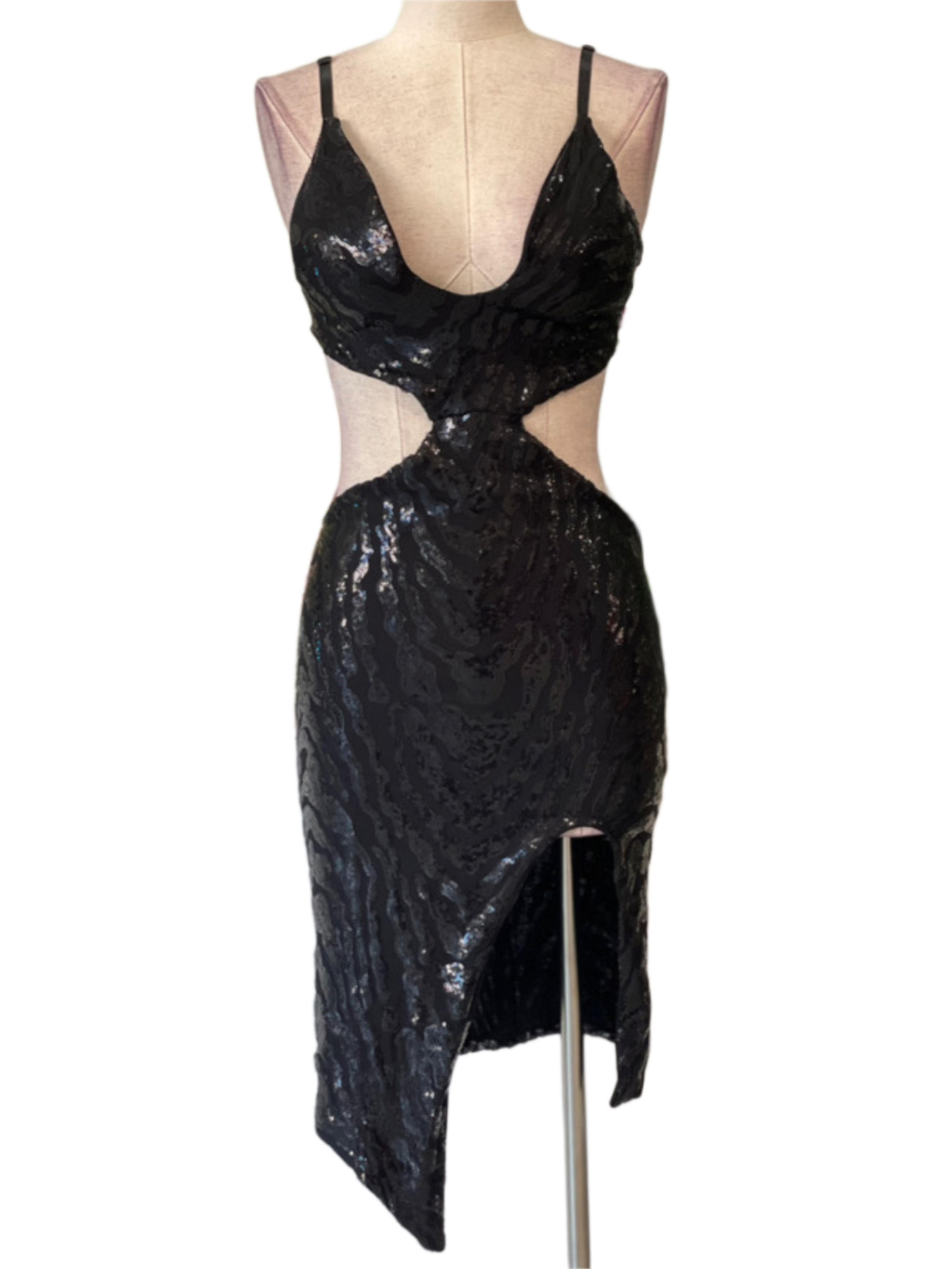 SHORT BLACK DRESS 5386