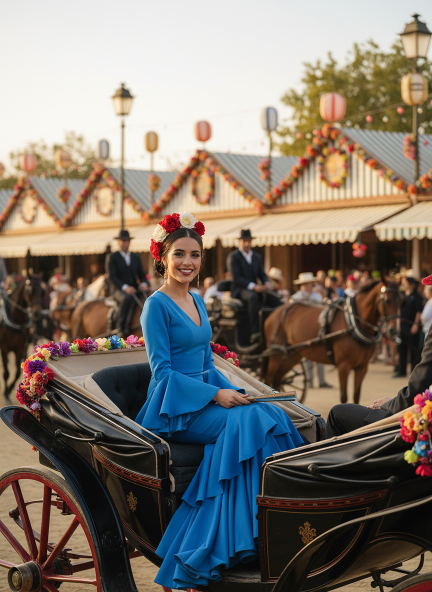 TRAJE FLAMENCA AGUA MARINA EMMA WU DESIGN X FLAMENCA 0495