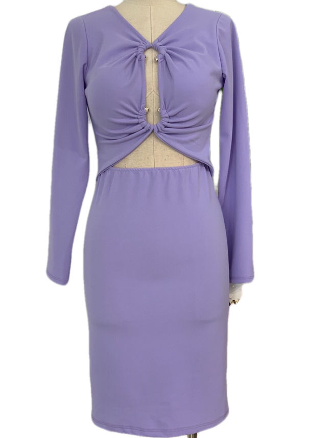 VESTIDO CORTO LILA MALVA 22264