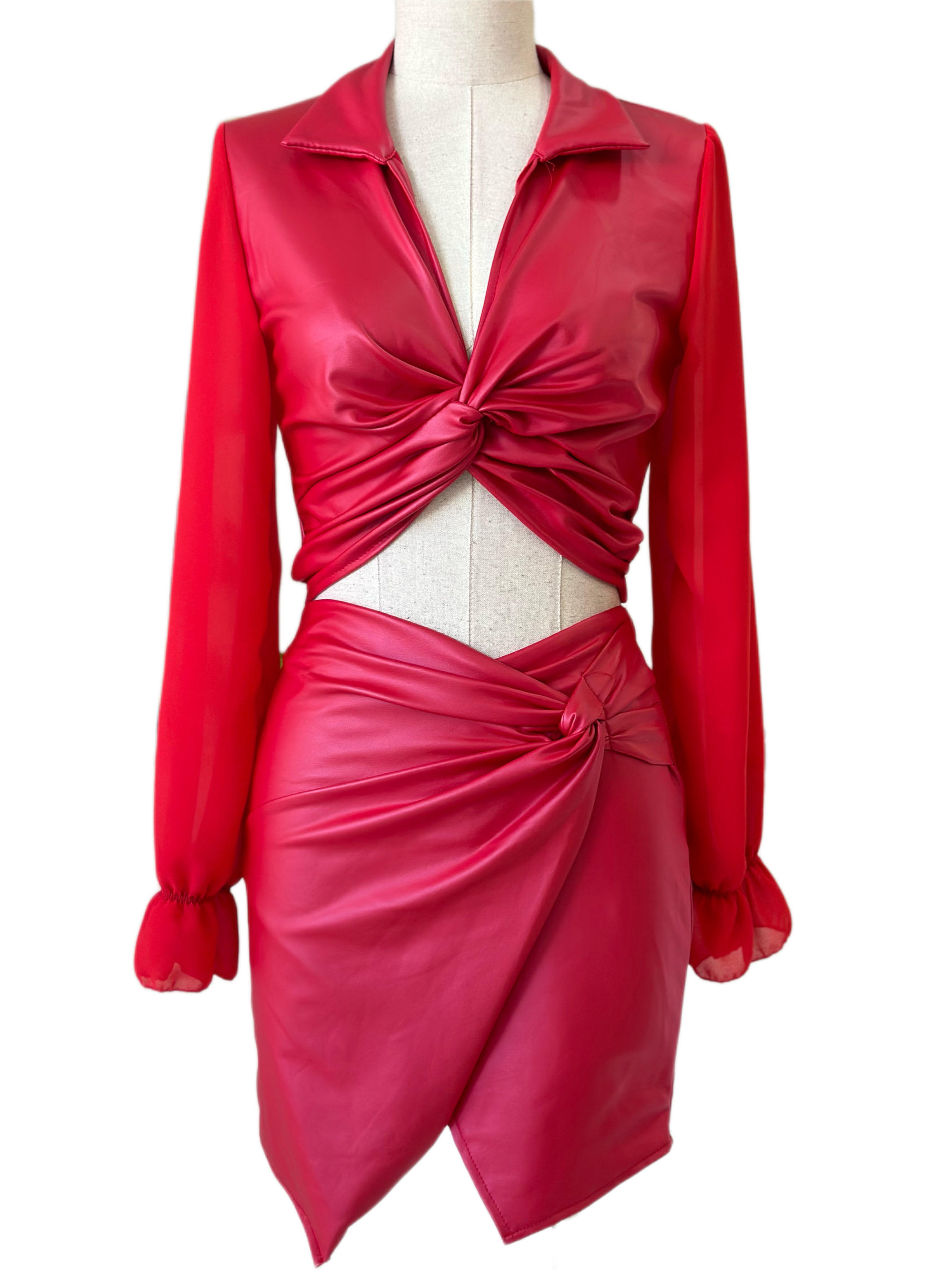 SHORT RED DRESS 22225