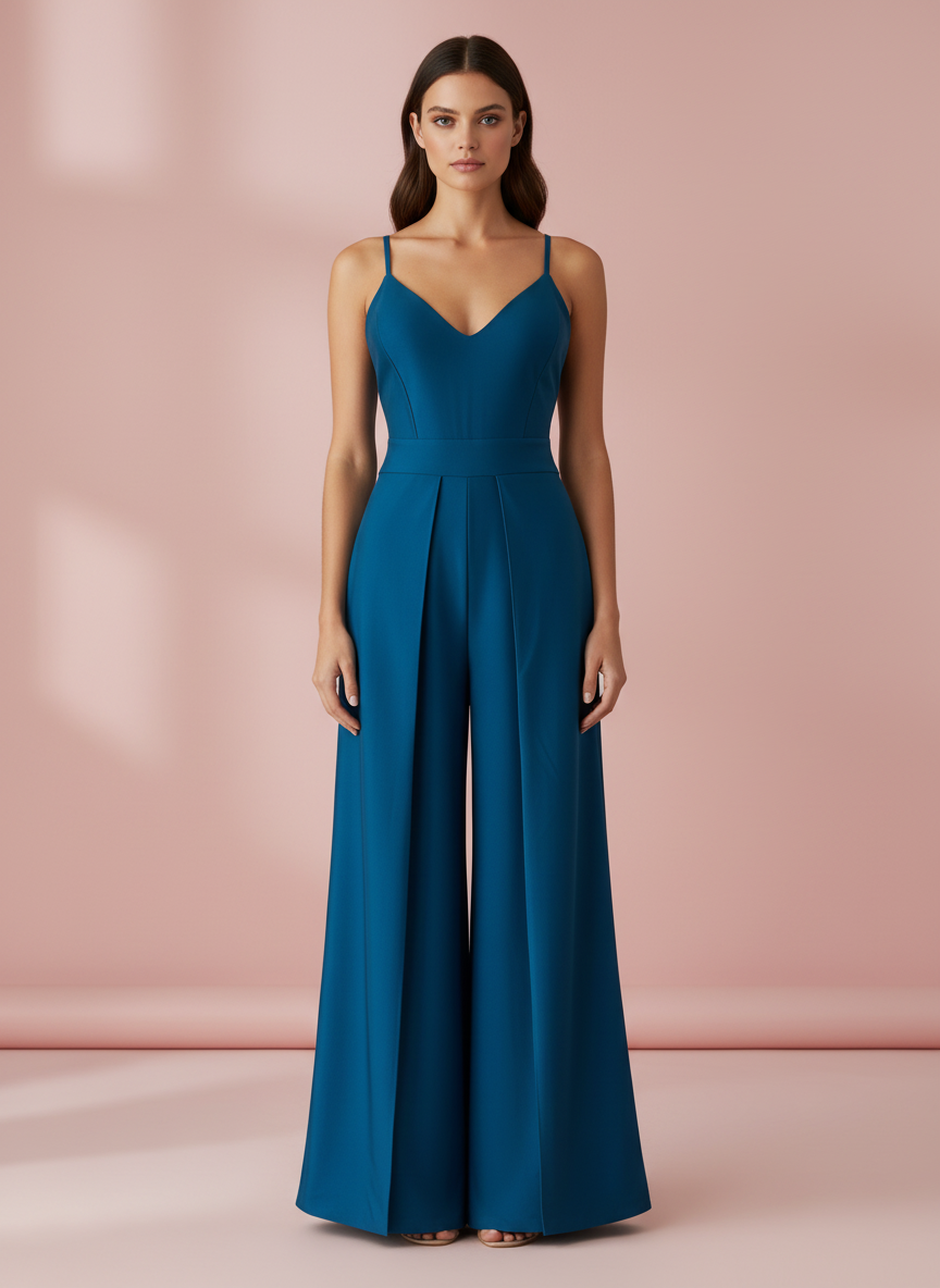 MONO LARGO ELÁSTICO BRILLANTE - AZUL PETRÓLEO - 5472