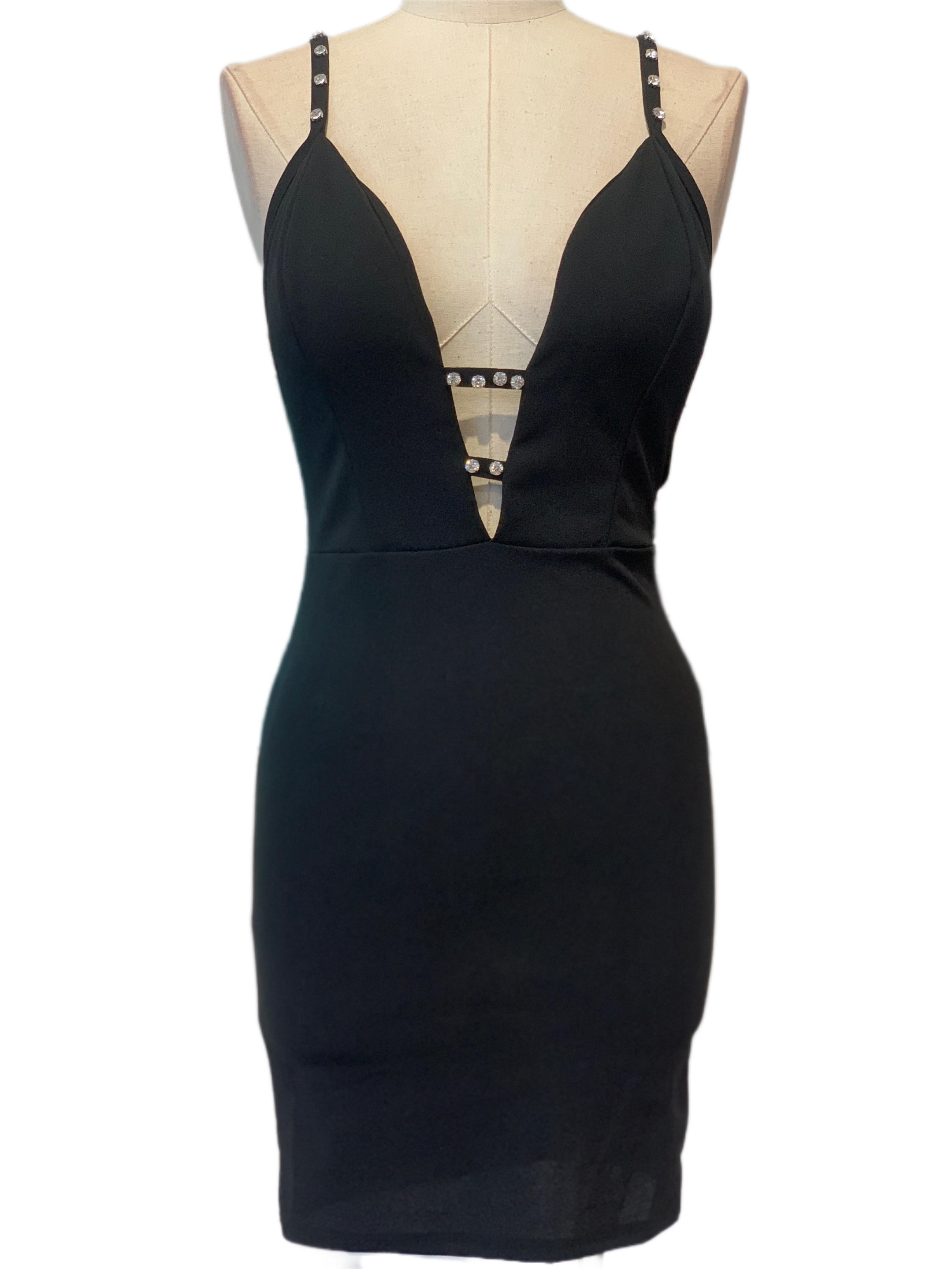SHORT BLACK DRESS 23637