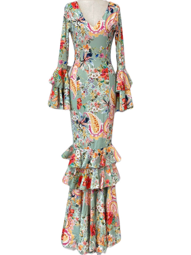 Traje flamenco EMMA WU DESIGN de licra