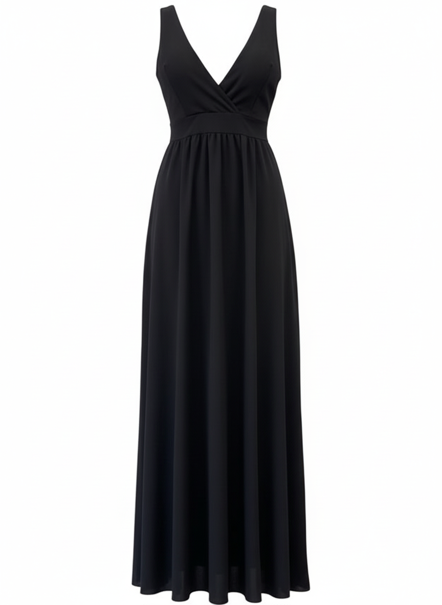 LONG BLACK DRESS 9914