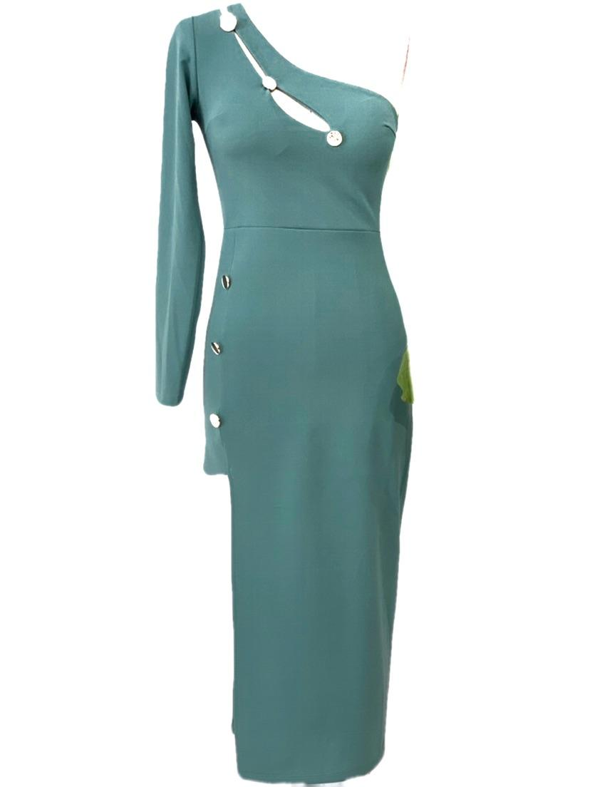 SHORT LAKE GREEN DRESS 22023