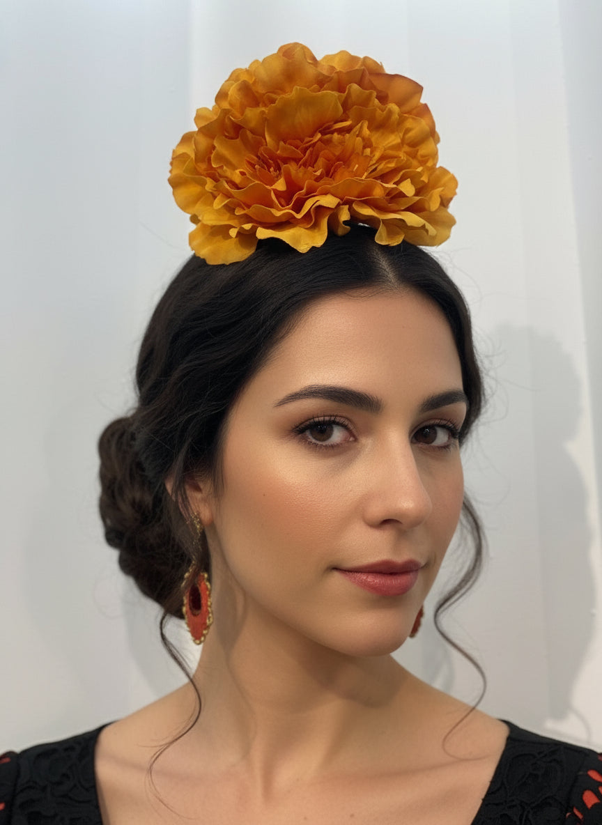 FLOR AMARILLO MANGO PEONIA