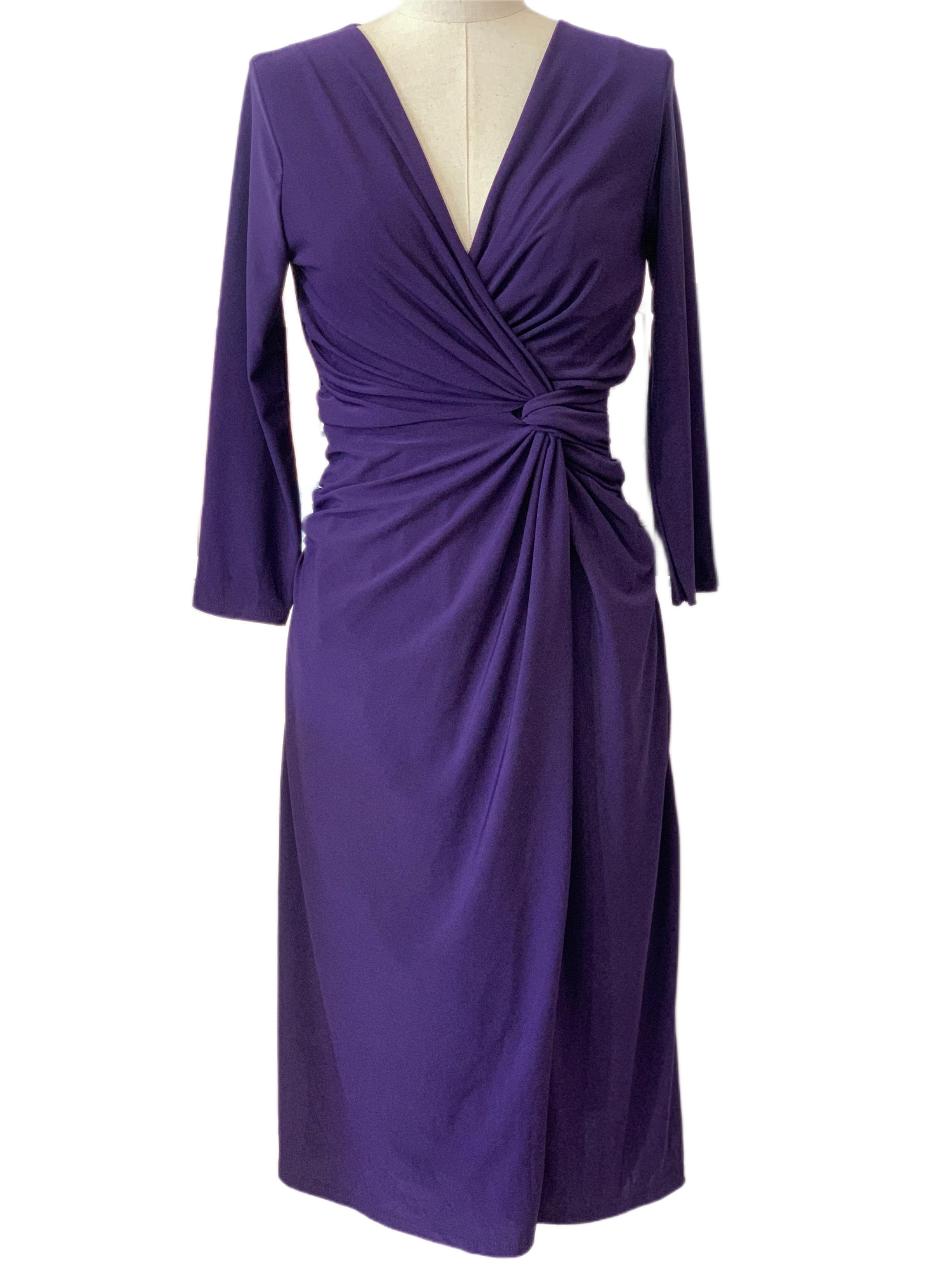 VESTIDO CORTO BERENJENA 4748