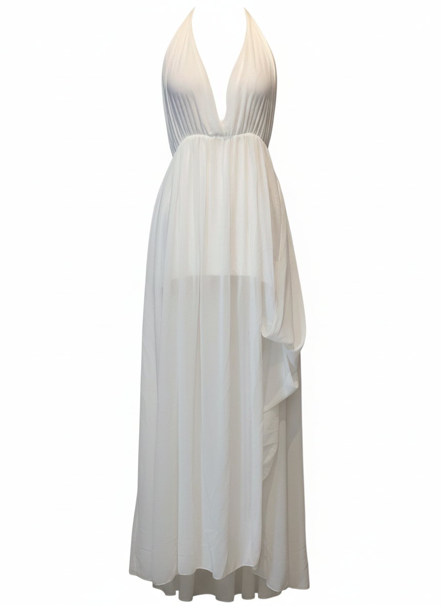 LONG WHITE DRESS 17499