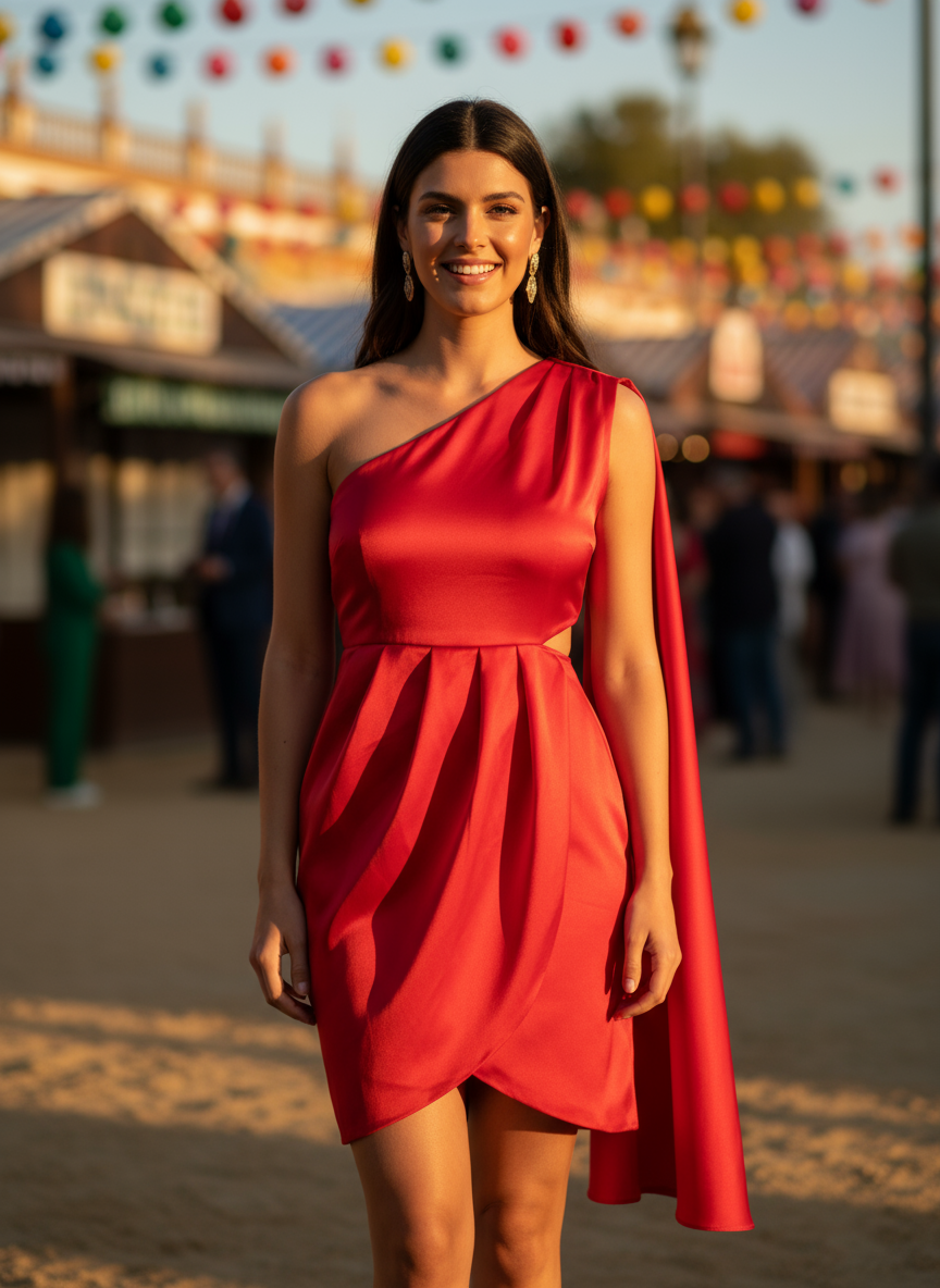 SHORT RED DRESS 51134