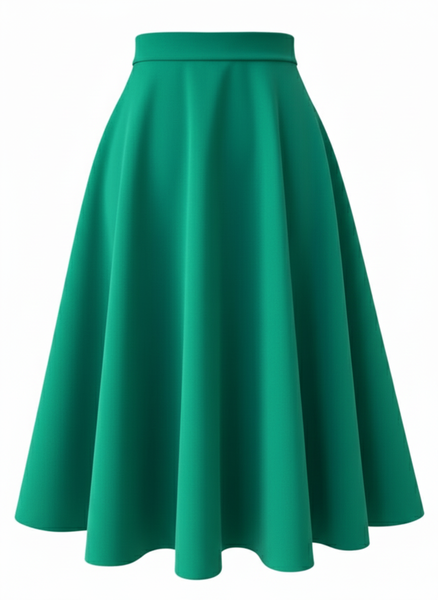 FALDA MIDI VERDE ANDALUCÍA 3848