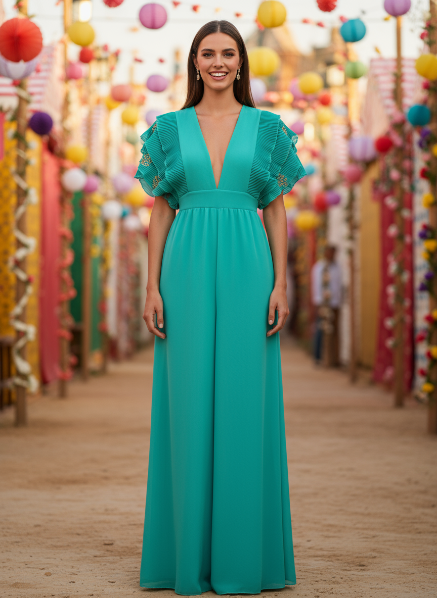 MONO LARGO VERDE QUIRÓFANO 7258