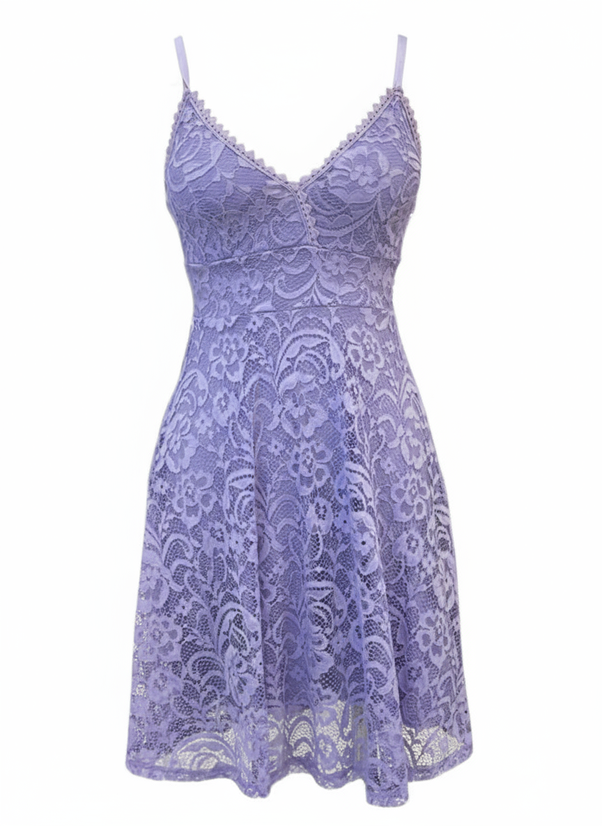 SHORT DRESS LILAC MAUVE 3685