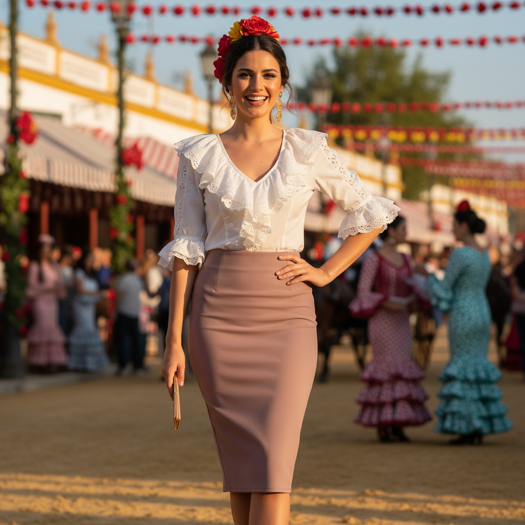 FALDA TUBO ROSA 3198