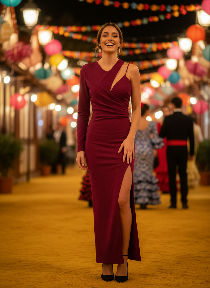 Bougainvillea Long Dress 23022