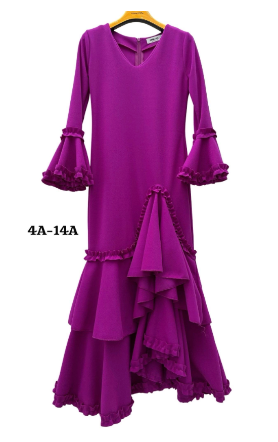 TRAJE FLAMENCA DE NIÑA  BUGANVILLA KL501