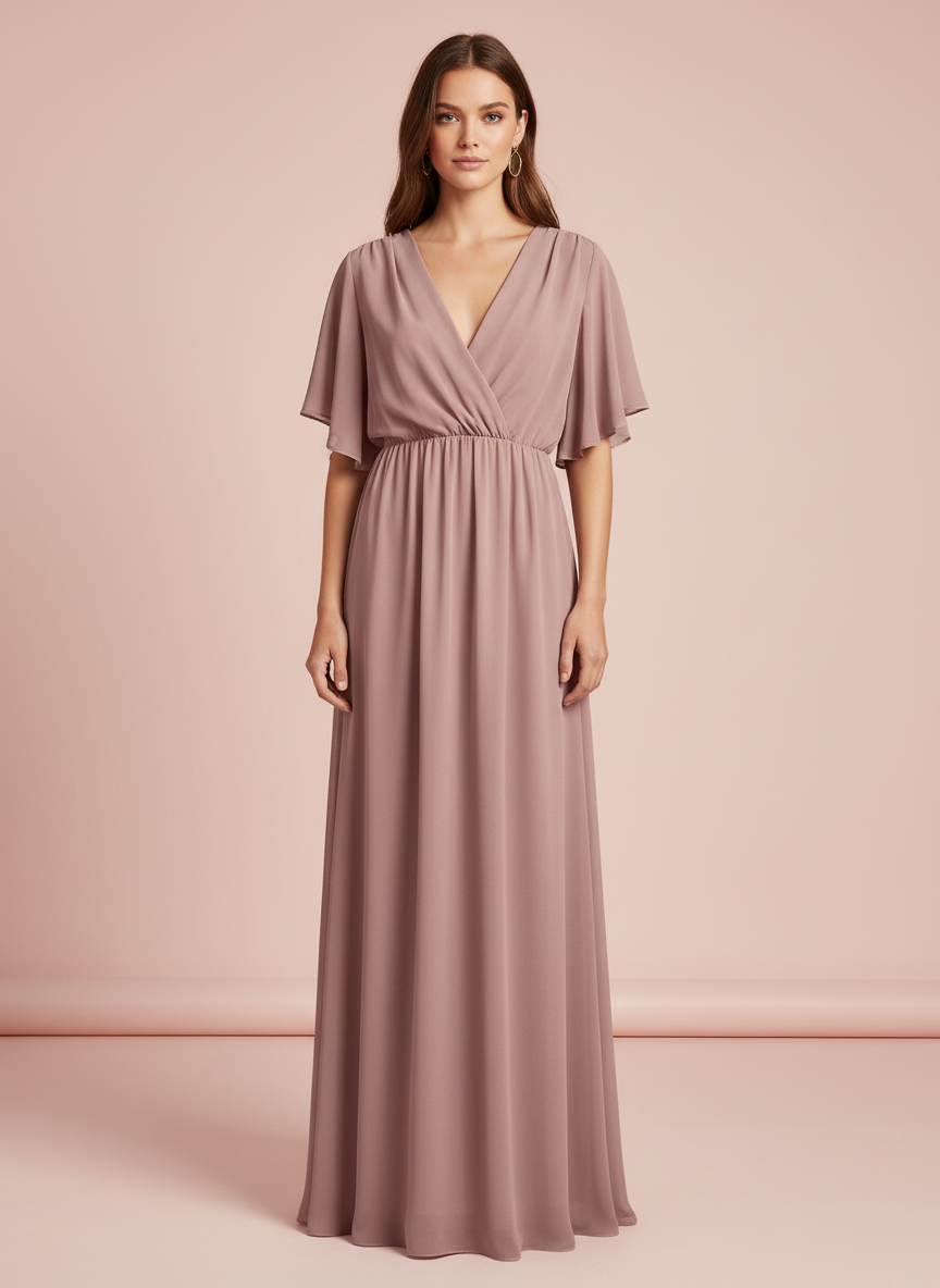 VESTIDO LARGO - ROSA - 4883