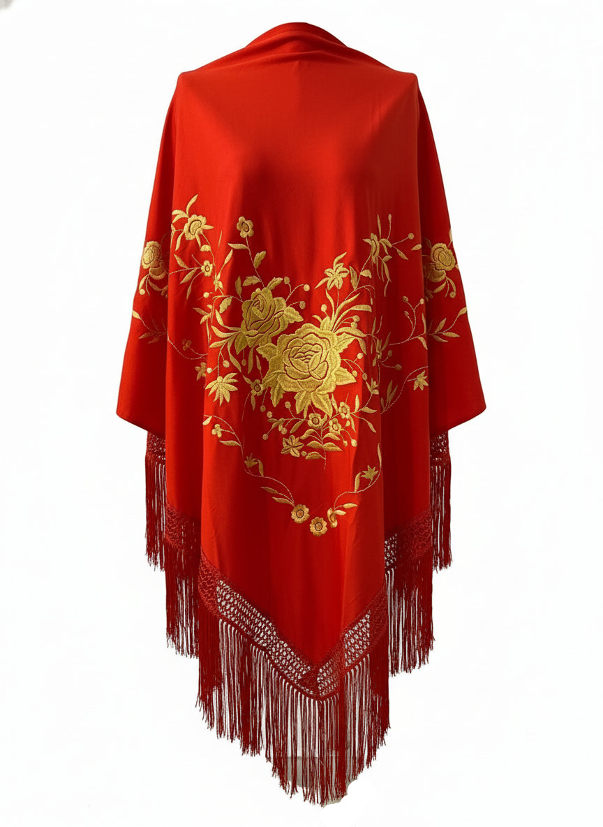 MANTÓN Rojo Con Dorado MT180-91