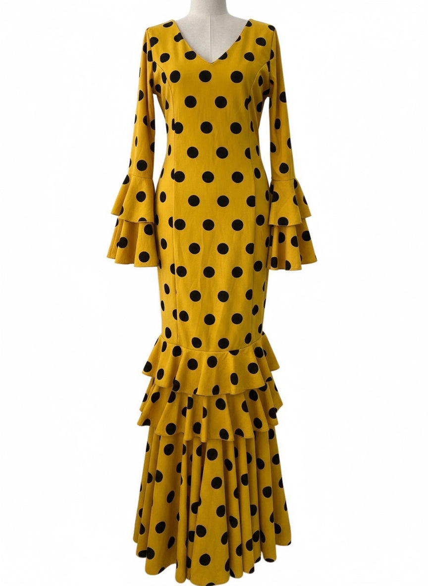 TRAJE FLAMENCA AMARILLO MANGO EMMA WU DESIGN X FLAMENCA M21041